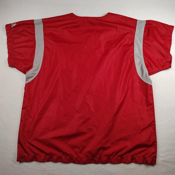 VTG Adidas Team Tricot Windbreaker Shirt Mens sz XL Athletic Pullover - Picture 2 of 9